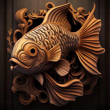 3D model Wakin fish (STL)